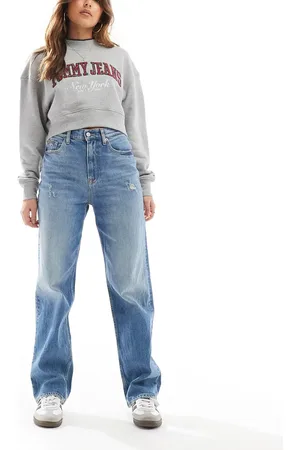 Tommy Hilfiger Vaqueros de corte recto slim con lavado medio Layla de -Azul