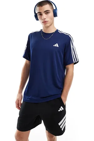 adidas Camiseta marino con 3 rayas Essentials de adidas Training