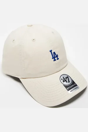 47 Brand Gorra color lavado con logo pequeño de los Los Angeles Dodgers Clean Up de -Blanco