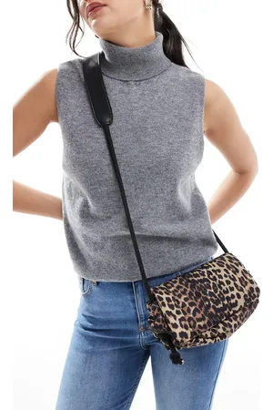 JJXX Bandolera acolchada con estampado de leopardo de -Multicolor