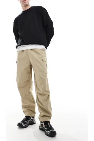 Timberland Pantalones cargo amarillo limón con parche de tejido antidesgarros de -Neutro