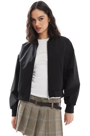 JJXX Chaqueta bomber negra de