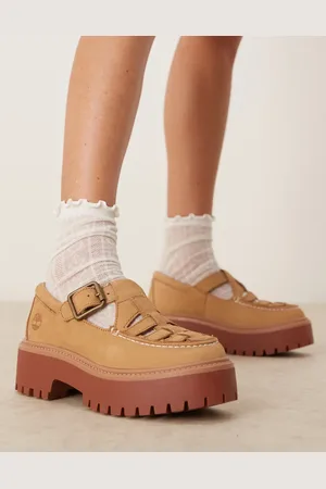 Timberland Zapatos estilo merceditas con plataforma de nobuk Stone Street de -Neutro