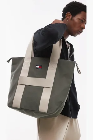 Tommy Hilfiger Bolso tote verde retro de