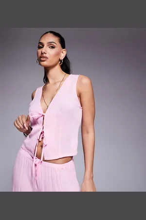 Kaiia Chaleco playero con lazada delantera exclusivo de (parte de un conjunto)