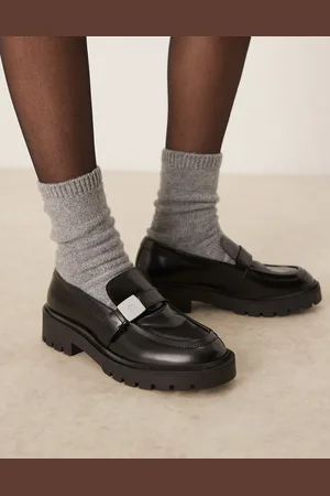 Calvin Klein Mocasines negros con suela gruesa de