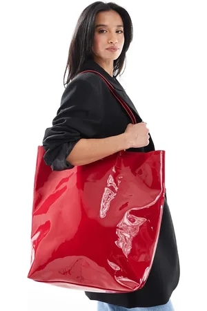 JJXX Bolso shopper rojo brillante de -Negro