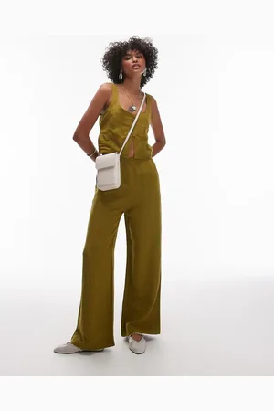 Rhythm Pantalones oliva de pernera ancha Maya de