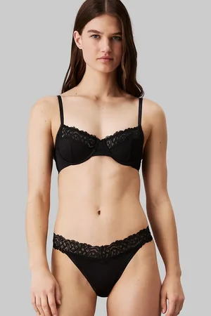 Calvin Klein Sujetador de media copa con aros y detalle de encaje Attraction de