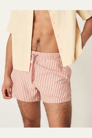 Abercrombie & Fitch Shorts de baño color cedro elásticos de -Rojo
