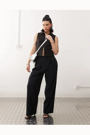 Motel Pantalones de talle bajo y pernera ancha holgada Nala de