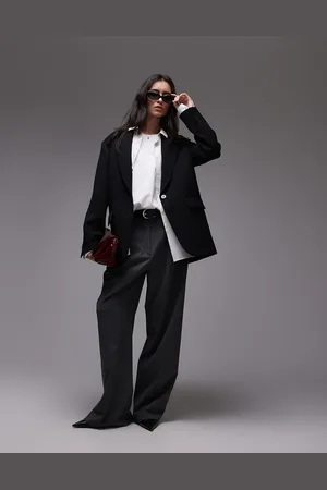 Topshop Americana negra de corte suelto extragrande de (parte de un conjunto)