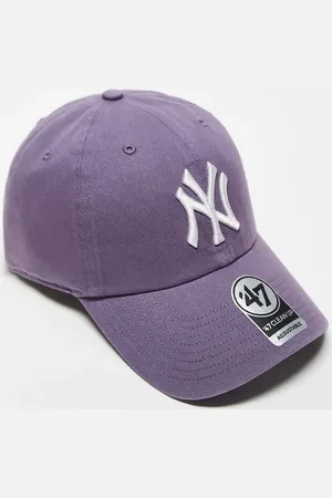47 Brand Gorra lavado con diseño de los NY Yankees Clean Up de -Morado