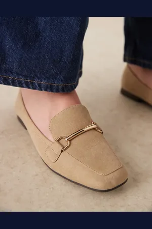 New Look Mocasines beis con bridón de antelina de -Neutro