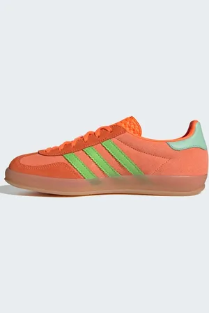 adidas Zapatillas de deporte naranjas y turquesa Gazelle Indoor de -Azul