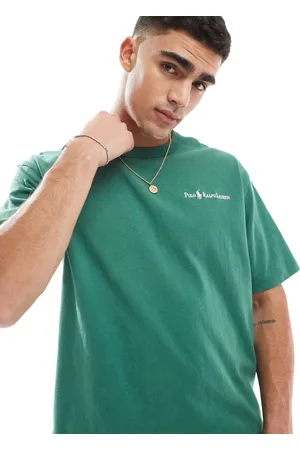 Ralph Lauren Camiseta holgada con logo de texto y jugador de tejido grueso de