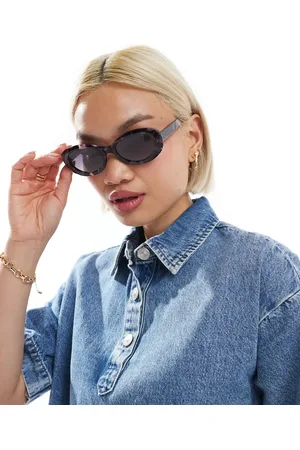 ASOS Gafas de sol ovaladas con lentes polarizadas de acetato de