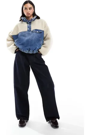 Ralph Lauren Chaqueta bomber azul con forro de