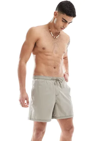 Hollister Shorts de baño caquis de estilo años 2000 de -Verde