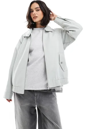 ASOS Chaqueta bomber de tejido efecto cuero de -Sin color