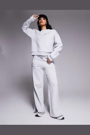 ASOS Joggers gris jaspeado de pernera recta con detalle de bolsillo de Weekend Collective (parte de un conjunto)