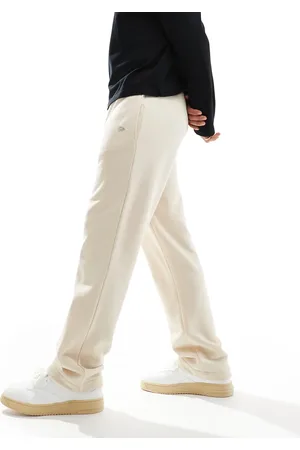 New Era Joggers color de pernera ancha con logo de -Blanco