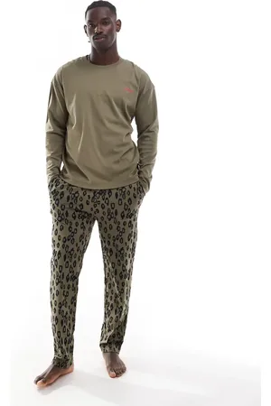 HUGO BOSS Conjunto de estar por casa de manga larga con estampado animal de HUGO Bodywear