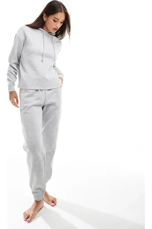 Pieces® Joggers de chándal jaspeado con lazada en la cintura de (parte de un conjunto)
