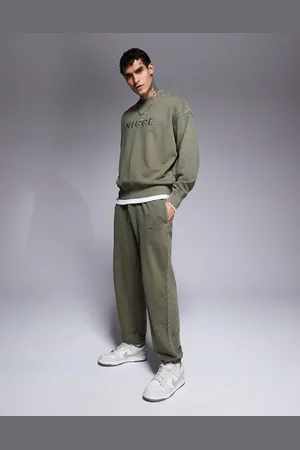 Nicce London Joggers lavado de (parte de un conjunto)-Verde