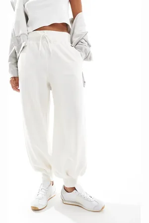 Ralph Lauren Joggers color crema con bajos ajustados y logo de icono de -Blanco