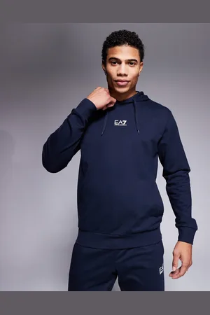 EA7 Chándal azul marino con logo en la parte central del pecho de Armani