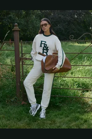 4th & Reckless Joggers color con detalles verdes en contraste y bajos ajustados Sloane de -Blanco