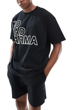ASOS Pijama con estampado gráfico "No Bad Karma" de