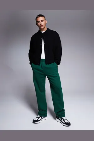 ASOS Joggers de pernera recta de tejido grueso de 400 g/m2 premium de
