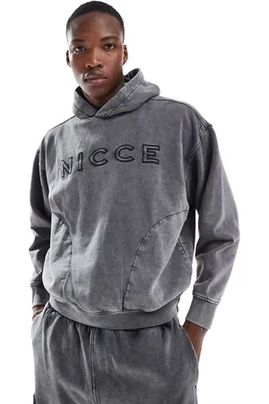 Nicce London Sudadera lavado con capucha y logo de (parte de un conjunto)