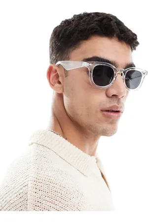 ASOS Gafas de sol transparentes redondas con lentes ahumadas de