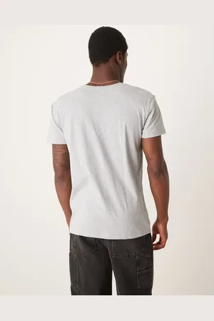 GANT Pack de 2 camisetas de estar por casa de color gris y azul marino con logo de escudo de