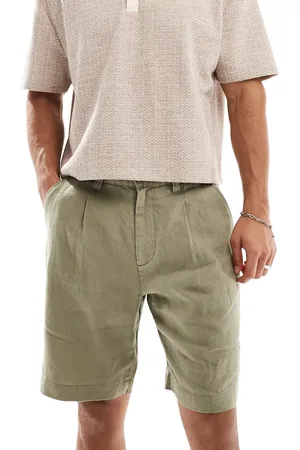 Cotton On Pantalones cortos con pinzas de lino de Cotton On