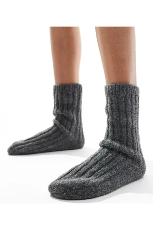 ASOS Calcetines de estar por casa color carbón gruesos de -Gris