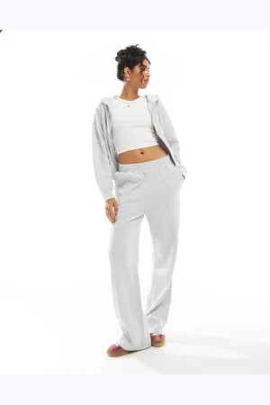 ASOS Pantalones gris hielo jaspeado con pinzas de punto gofrado de (parte de un conjunto)