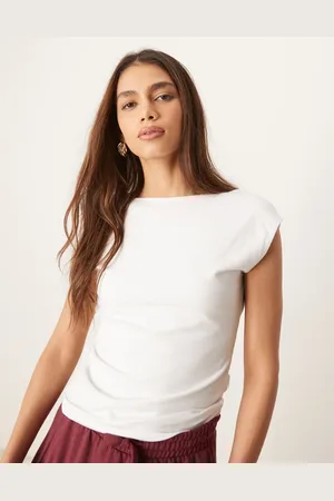 Abercrombie & Fitch Top sin costuras con espalda ancha de