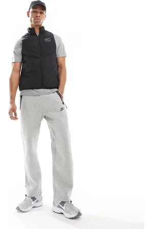 Nike Joggers grises con bajos abiertos Tech Fleece de
