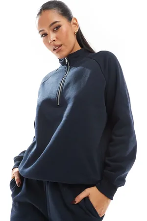 Pieces® Sudadera oscuro con media cremallera de (parte de un conjunto)