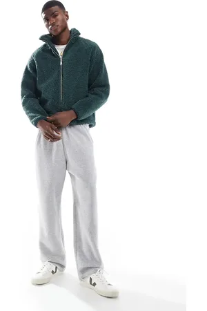 Hollister Joggers grises holgados con banda lateral estilo universitario de