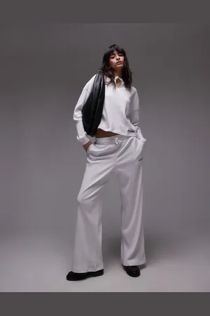 Tommy Hilfiger Pantalones de estar por casa blancos con logo de