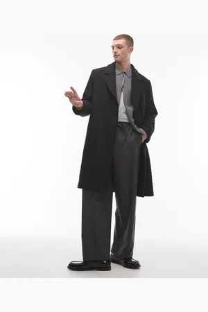Topman Abrigo holgado con botonadura simple de