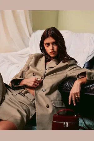 ASOS Americana color con detalle estilo gabardina de -Neutro