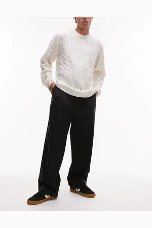 SELECTED Pantalones negros con pinzas Leroy de