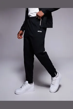 HUGO BOSS Joggers negros de corte estándar con bajos ajustados Hadiko de (parte de un conjunto)