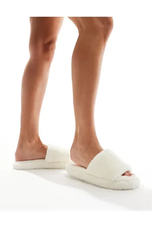 ASOS Pantuflas color estilo mules de piel sintética Zofia de -Beis neutro
